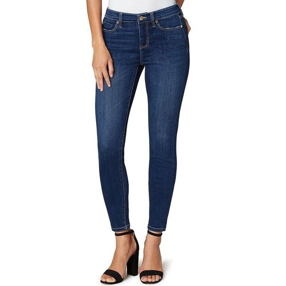Liverpool Jeans The Ankle Skinny Dark Wash Size 4/27 Petite EUC!! - Picture 1 of 5
